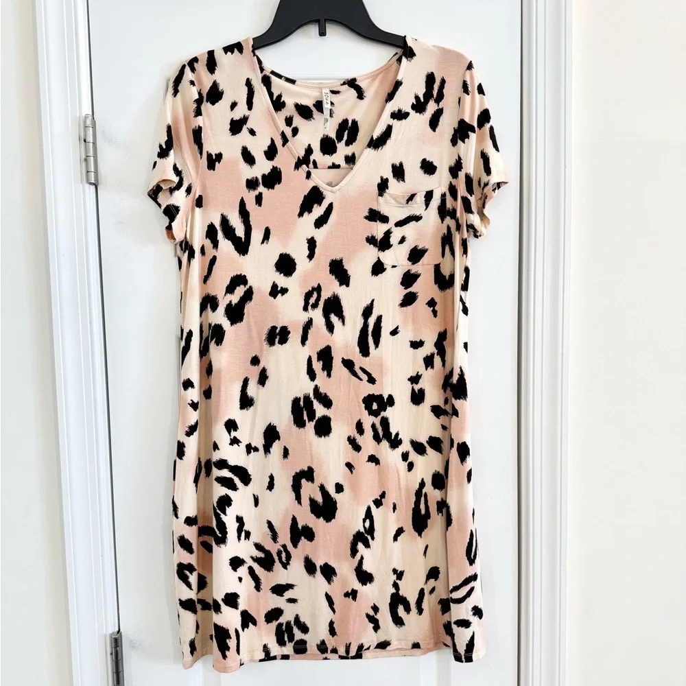Soma Cool Nights Animal Print Sleep Shirt Size M - Picture 1 of 7